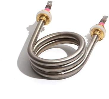 MTMXALBBR 220V 1200W Electric Water Heating Element 3 Coils 304 Stainess Steel Water Fountain Transverse Spring Pipe Leisurely