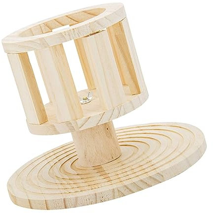 Sosoport Holz Futtertrog Mit Stand Für Kaninchen Meerschweinchen Chinchillas Grashalter Futterspender Kleintiere
