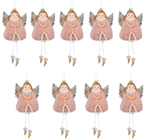 10 Stück Baumschmuck Weihnachten Engel, Engelsmädchen Weihnachtsengel Anhänger,Weihnachtsengel Puppe Weihnachtsbaum Dekoration,Weihnachtsbaum Anhänger Engel Weihnachten Hängende Verzierung Engel Puppe