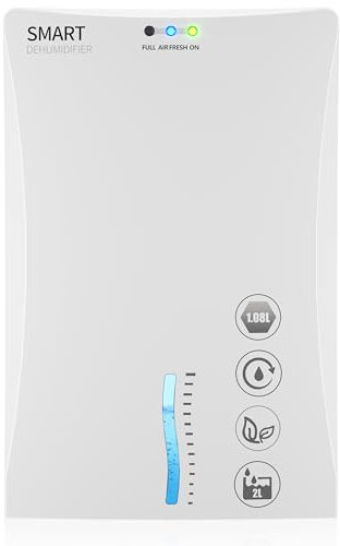 Dehumidifier for Home,Posdry Dehumidifier with Drain Hose for Room,68oz Atuo Shut-off Dehumidifier for Bedroom,Bathroom,2L Quiet Small Dehumidifier for RV,Basement,Closet 900sq ft (Dehumidifier 01)