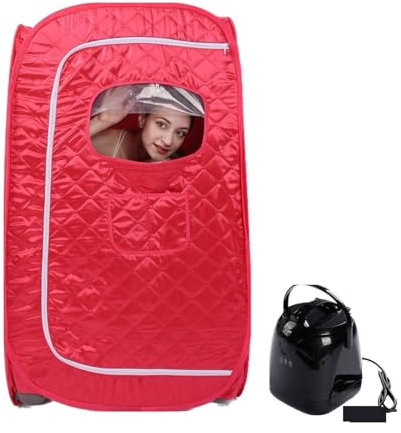 Couverture de sauna, Tente de SPA de Sauna à vapeur portative pleine grandeur, Mini salle de bain 1000W 2.0L cabine de Pot à vapeur noire facilitant la perte de poids d'insomnie , Sauna à vapeur porta