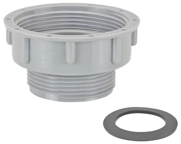 Qrity 1PCS Kitchen Sink Drain Pipe Connector 58mm Female Thread to 45mm Male Thread, Basin Drain Pipe Connector, Sink Waste Pipe Fitting for Kitchen, Baths