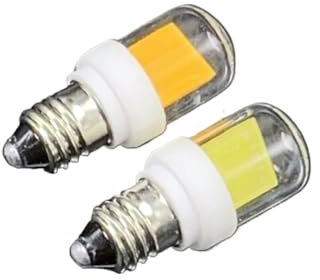 XYAL Ampoules, Paquet de 10, Mini lampes LED COB AC220V 5W BA15D/BA15S/E11/E12/E14/G4/G8/G9, couvercle en verre + céramique(Warm White,E11)
