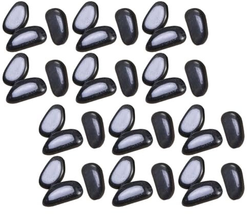 BESPORTBLE 1ensemble Galets Décoratifs Noirs Pour Aquariums Et Aménagement Paysager De Remplissage Pour Et