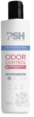 PSH Odor Control – Hundeshampoo Geruchsneutralisierend und sebumregulierend – Mit Kamille, Hopfen und Schafgarbe – Für fettige Haut und ältere Tiere – Vegan – 300 ml