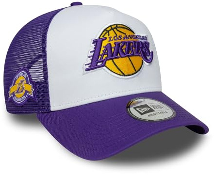 New Era NBA Gorra de Camionero Baloncesto Ajustable A-Frame Sombrero Gorra Malla Visera Curvada