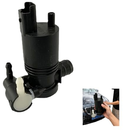 Pompa Lavavetri Universale per Citroën, Peugeot, Renault, Dacia, Fiat, Opel - Compatibile con Modelli 106, 207, 307, C2, C3, C4, Clio, Duster - Codici OEM 9634558980, 6434.75, 643475