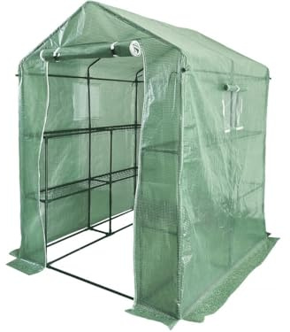 Serre tomates de Jardin avec étagères Lys - 2.04 m² - 130g - Vert