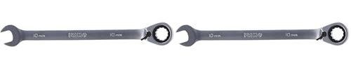 IRIMO - LLAVE COMBINADA CON CARRACA FIJA 10 mm 18-10-1 (Paquete de 2)