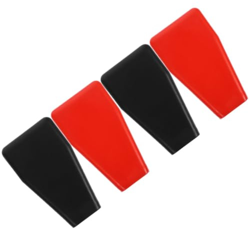 TOYANDONA Ensemble de 4 housses de protection pour bornes de batterie - Isolateurs en caoutchouc et plastique - Couleur noir et rouge - Convient aux batteries de motos et voitures