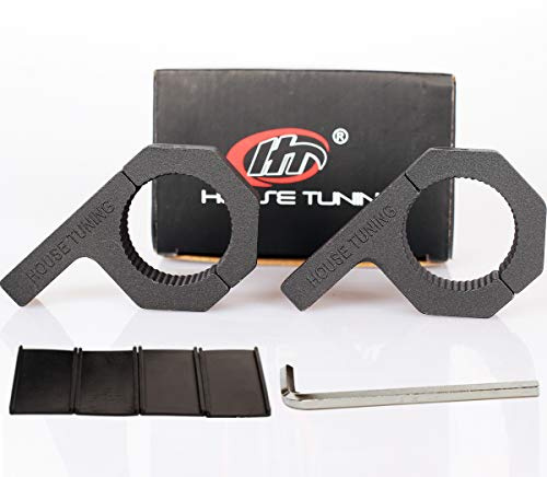 House Tuning Light Bar Clamp Mount Bracket 1.5inch 38mm Bar Cage for ATV UTV Motorcycle Bumper (2pcs-1.5 Clamp)