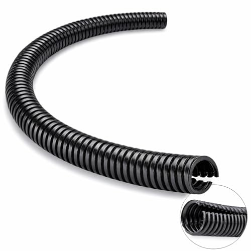 Corrugated Wire Tube Cable Protection Pipe Split Flexible Car Tubing/Trunking (Inner Ø4.5mm, 10 Metres)