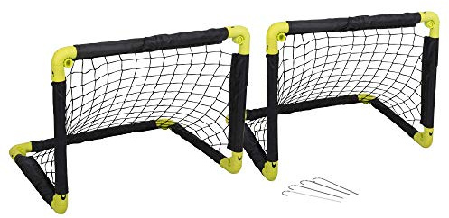 URBN-TOYS Folding Portable Kids Childrens Soccer Football Goals Post Net, Indoor Outdoor Garden Training Toy, Available in 2 Sizes (2, Small (50 x 44 x 44 cm))