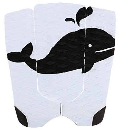 RH-HPC Surfbrett Zubehör 3 Stück Surfbrett Traction Schwanz Pads Surfen Surf Deck Anti-Rutsch-Griff Weiß Schwarz Bodyboard Wassersport Surfen Zubehör Surfbrett Socken