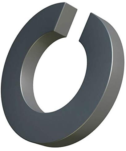 M12 Rondelles à ressort acier inox, bague fendue, rondelle frein acier inoxydable, rondelle à section carrée à simple bobine, bague d'étanchéité pour boulon/vis 12 mm DIN 127 A2 (lot de 50)