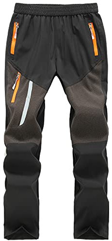 Maeau Outdoorhose Kinder Sommer Arbeitshose Jungen Wasserdicht Arbeitshose Schwarz Kinder Jungen Wanderhose Trekkinghose Jungen Wasserdicht Softshellhose Jungen Schnelltrocknend