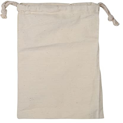 Tyenaza Borsa di Stoffa di Cotone Con Cordoncino, Traspirante e Antipolvere - Per Casa, Viaggio, Vestiti Sporchi (15 * 20cm)