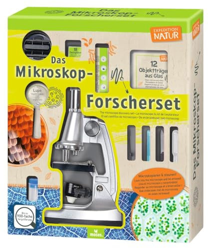 Das Mikroskop-Forscherset, Silber-Schwarz