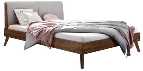 Hasena Bett Simone 20 Nussbaum 2023 Polsterkopfteil grau 140x200