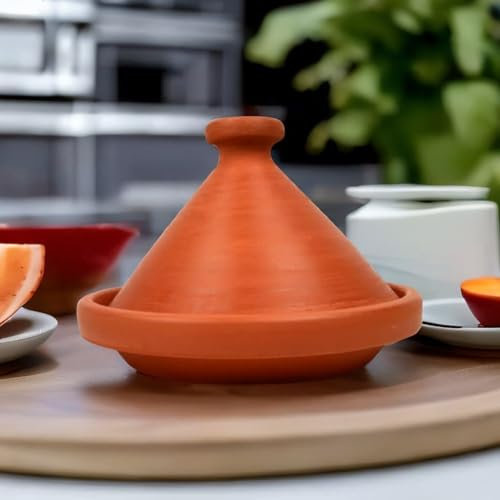 Tajine marocain, casserole Ø 35 cm, cocotte non émaillée, pour 6 à 8 personnes, originaire du Maroc sans substances nocives