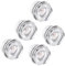 CoCud Air Compressor Oil Sight Glass, | G3/8 Male Thread | Hex Head Oil Liquid Level Indicator Glass Window - (Applications: for Gearbox Fittings), 5-Pieces
