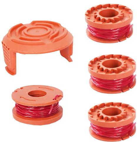 XINTONG Hilo Desbrozadora,5 Pcs Hilo Desbrozadora Acero Accesorios para Desbrozadora,Bobina de Recambio,Compatible con wg180 / wg163 / wg175 de 20v Worx