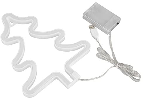 Letreros LED, Letrero Luminoso LED, árboles de Navidad Verdes, Seguro, Estable, Forma única, Luz de Neón de Amplia Aplicación para Habitación de Niños, Bar, Fiestas de Navidad,