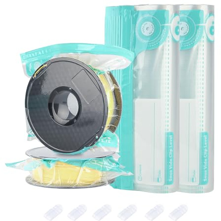 Annalocker 20 pcs Sac sous vide épais pour filaments 3D étanche à l'humidité, 30 x 40cm Sacs scellés sous vide réutilisables pour protéger PLA ABS PETG TPU