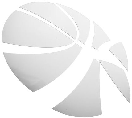 FUNOMOCYA Selbstklebendes Acryl-spiegel Wandtattoo Basketball-design Reflektierendes Für Badezimmer Und Wohnzimmer Moderne Wanddekoration Für Sportliebhaber