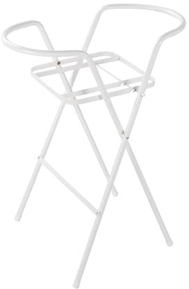 Rotho Babydesign TOP Badewannenständer für Babys,zusammenklappbar, leicht zu verstauen, ideal für Neugeborene, ab 0 Jahren bis max. 25 kg, weiss