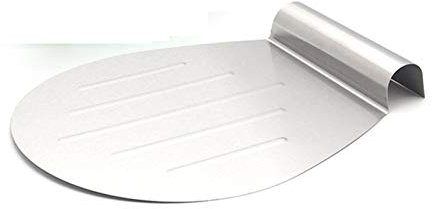WUSHADEHANS Teglie per Pizza, Utensili da Forno Teglia for Dolci in Acciaio Inox Piastra Mobile Lama for Pane e Pizza Pala Teglia da Forno Raschietto for Pasticceria