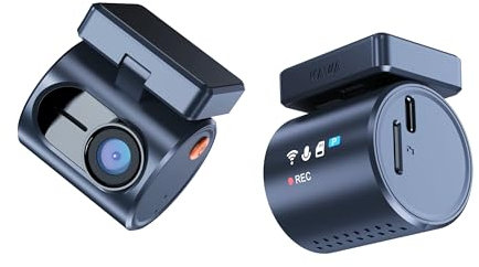 KAWA Tiny Dash Cam, Voice Control, Perspective Screen, MINI 3 Pro - 1296P QHD, WDR/3D DNR, Super Night Vision, 24H Parking Monitoring, G-sensor, WiFi, Transparent OLED Display