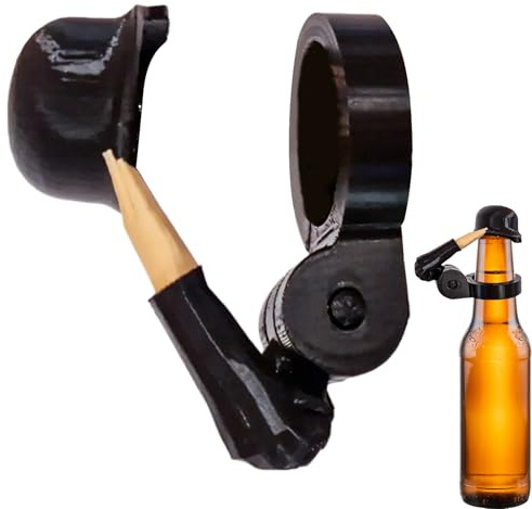 Soldathälsning ölflaskhjälm, rolig och hälsningsdesign anti-flasklock, 3D återanvändbar dammtät mössa för veteraner, aktiva soldater, älskare, bar