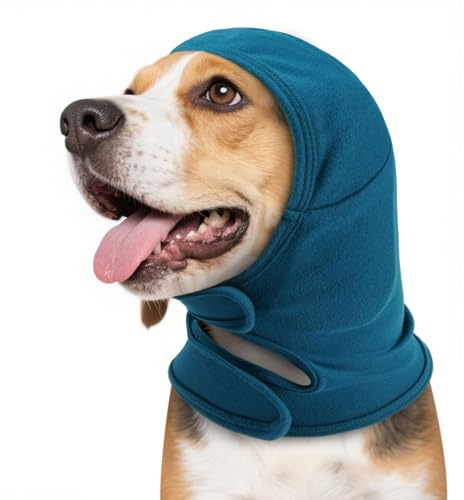 IECOii Ohrenschützer Hund,Gehörschutz Hund Ohrenschutz Ohrenschützer Ohrenschutz Für Hunde Ohrenschützer Lärmschutz Ohrenschutz Hunde Nach OP Hoody (Blau,S)