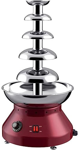 Commercial Chocolate Fountain Machine, 5-Tier Stainless Steel Melting Pot for Party Wedding Buffet Restaurant