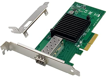Harewtwy X520-SR1 10G SFP+ Servidor Tarjeta de Red de Fibra óPtica 82599EN Chip PCIE X4 Tarjeta de Red de un Solo Puerto óPtico