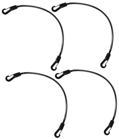 Supvox Elastische Pferdebeinriemen Robustes Nylon Material 4 Stück mit Doppelten Clips Extra Schutz und Unterstützung für Winter Pferdedecken