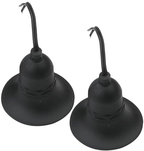 Casquillo E27 Negro Cable, 2 Piezas para Exterior | Plástico y Metal, Uso Industrial y Doméstico, Compatible Bombillas E27, Práctico y Resistente