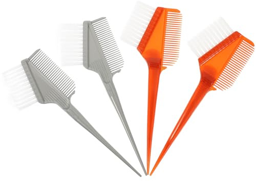 4 Stück Haarfärbepinsel mit Doppelseite aus Kunststoff und Faser