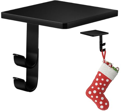 Generico Supporti Per Calze Per - Rack Antiscivolo In Lega Di Alluminio | Ganci Per Porta Calze Di Natale Per Appendere In Modo Sicuro, Gancio Per Per Caminetto, Tavolo, Mensola,