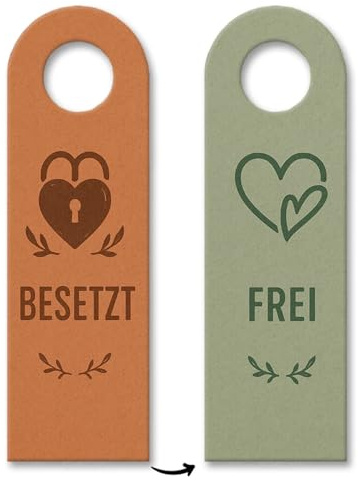Frei Besetzt Herz Türhänger Vintage Herzdesign Türschild im lustigen Herzdesign, Dekoration