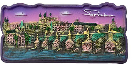 3D-Kühlschrankmagnet, Motiv: Prag, Tschechische Karlesbrücke, Vltava, Reiseaufkleber, Souvenirs, Heim- und Küchendekoration, Prag, Kühlschrankmagnet aus China