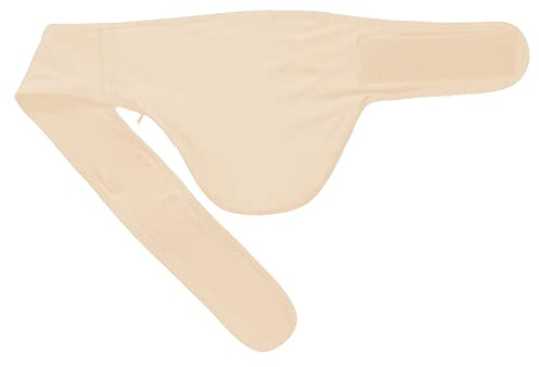 Beige Weicher vertikaler Stomagürtel Stoma-Stützgürtel Hernien-Stütz-Kolostomie-Gürtel Hernien-Gürtel Urostomie-Gürtel für Damen & Herren (Left Side, Size 3 = 32 to 34))