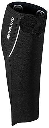 Rehband Wadenbandage QD 5 mm Neopren, Wadensleeve Herren & Damen, Kompression für Wade & Schienbein, Wadensleeve zum Laufen, Handball, Fußball, Farbe:Schwarz, Größe:M