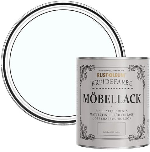 Rust-Oleum Shabby Chic blau Vintage Kreidefarbe für Möbel, wasserbasiert, geruchsarm - Eiskappe 750ML