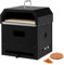 HAPPYGRILL Forno per pizza 4 in 1 all'aperto, portatile per pizza a legna con pietra, pala, sbucciare, griglia per griglia, copertura impermeabile, forno a carbone e braciere per barbecue, cortile e