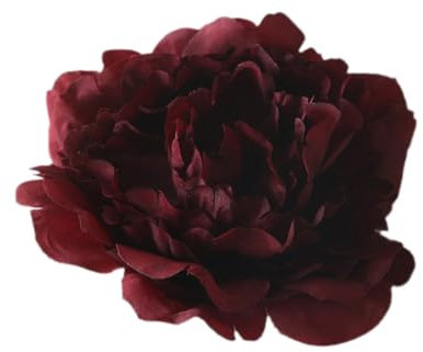 Wambere Künstliche Pfingstrosen Sträuße,10 Blütenköpfe Mini Pfingstrose Blütenköpfe Kunstblumen Blumenköpfe Deko Mini Kunstblumen Bunte,für Blumenarrangement Feste Partei Haus DIY Basteln,Dunkelrot