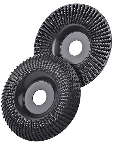 BomDog Ruota Lucidante, 2 Pezzi Dischi Abrasivi per Raspa per Legno Smerigliatrici Angolari per Smerigliatrici Angolari 125 Mm