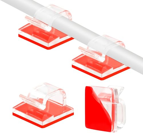 Brand Cable Clips in 50PCS - Adhesive Cable Holder, Self Adhesive Wire Management