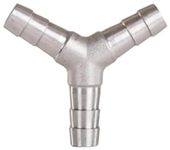 1 conector de manguera de acero inoxidable 304 de 304 de 3 vías tipo Y tipo 3 de 32 mm y 3 vías de acero inoxidable 304 de 4 mm, 6 mm, 8 mm, 10 mm, 12 mm, 14 mm, 15 mm, 16 mm, 19 mm, 20 mm